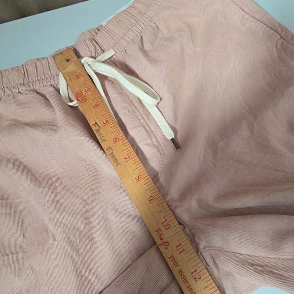 American Eagle Joggers Womens Large Pink Corduroy Stretch Drawstring Pull On‎ - Picture 13 of 15